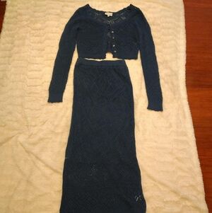 Freshman 1996 Blue Knit Set